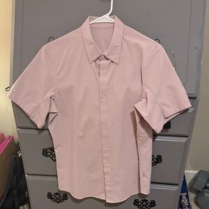 lululemon athletica Men's Light Pink Button Down Shirt